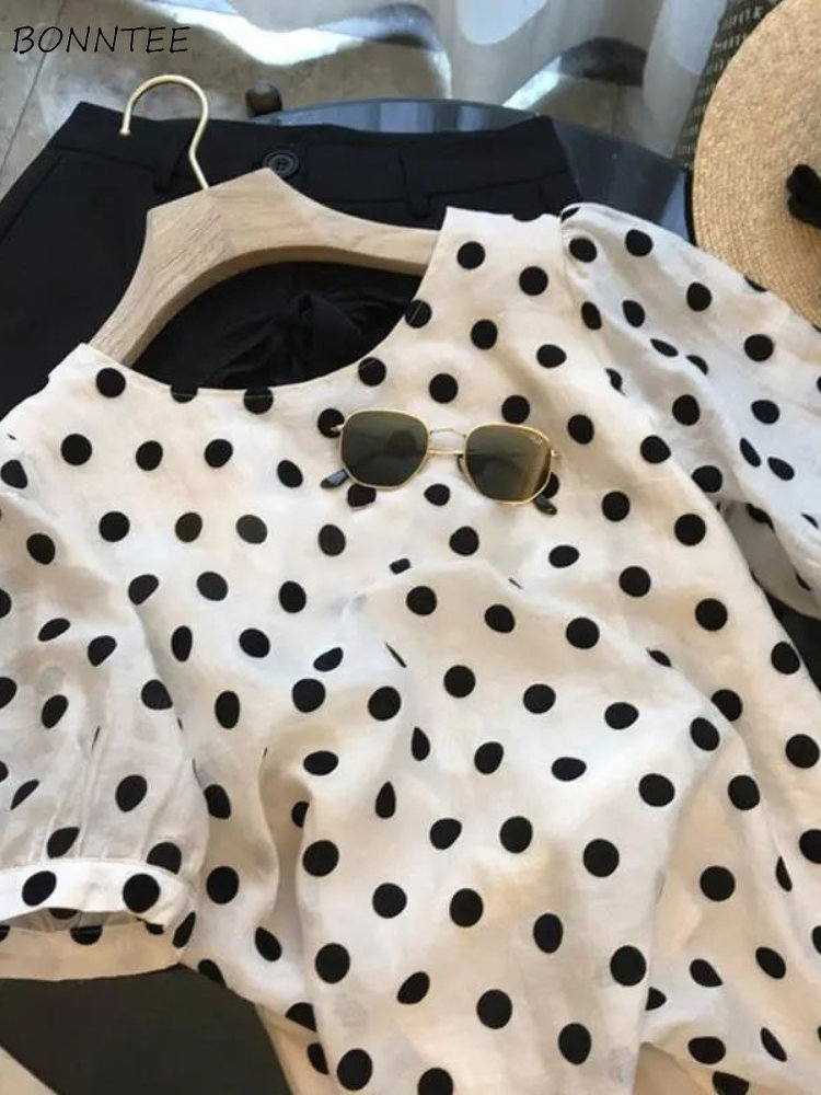 Summer Clothing Holiday - Blusas de lunares para Mujer, ropa