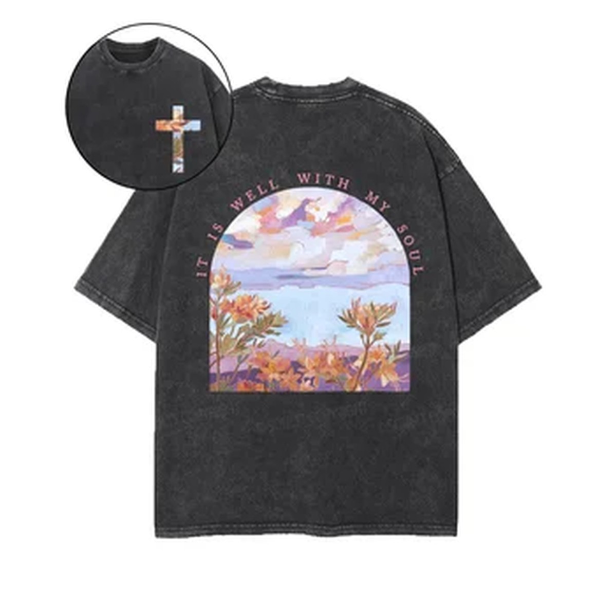 Summer Clothing Italy - Camiseta Moderna con Estampado Artístico, de
