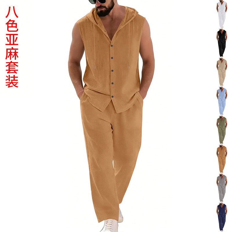 Summer Clothing Mens - Conjunto de suéter con capucha y