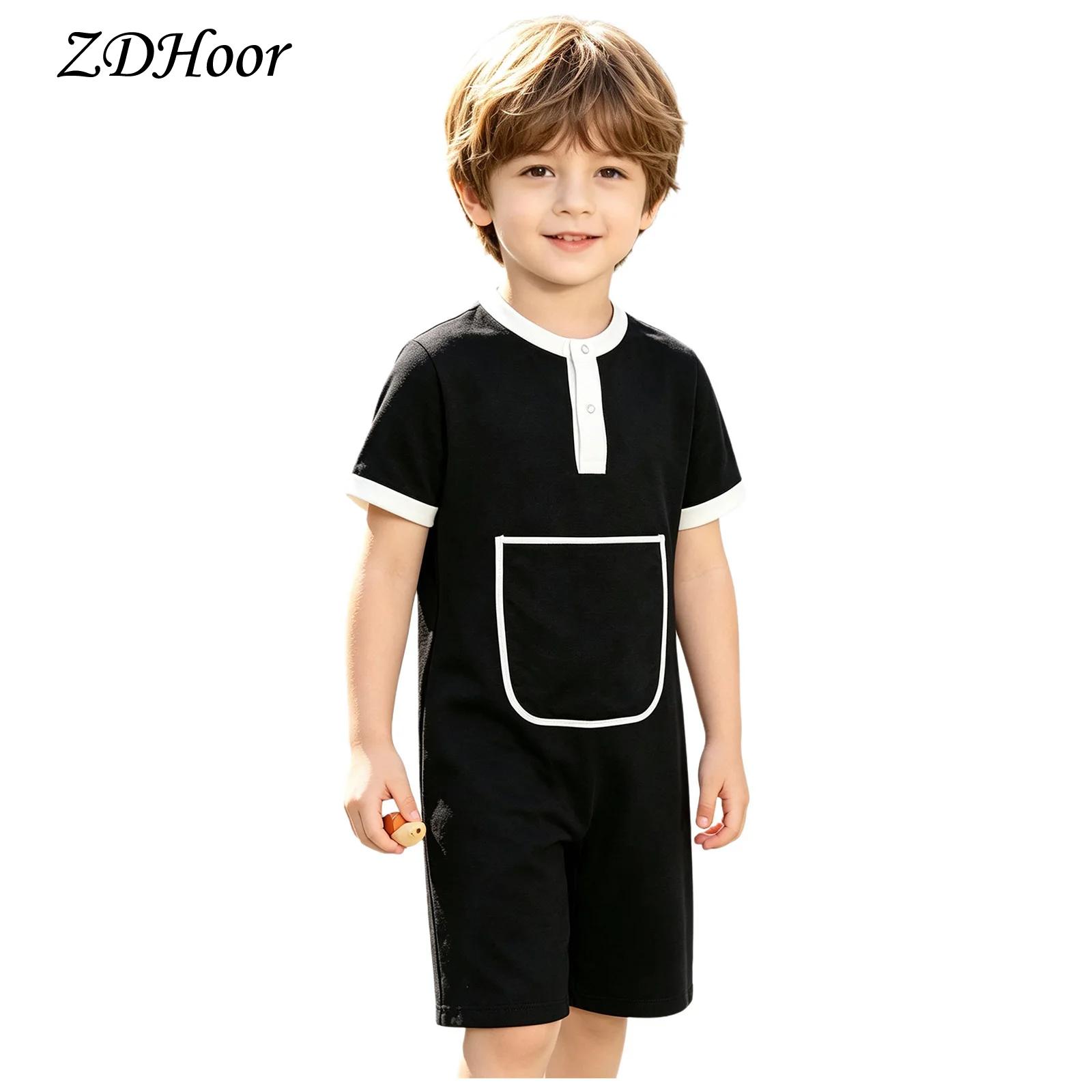 Summer Clothing Kids Boys - Mono con botones para niños y