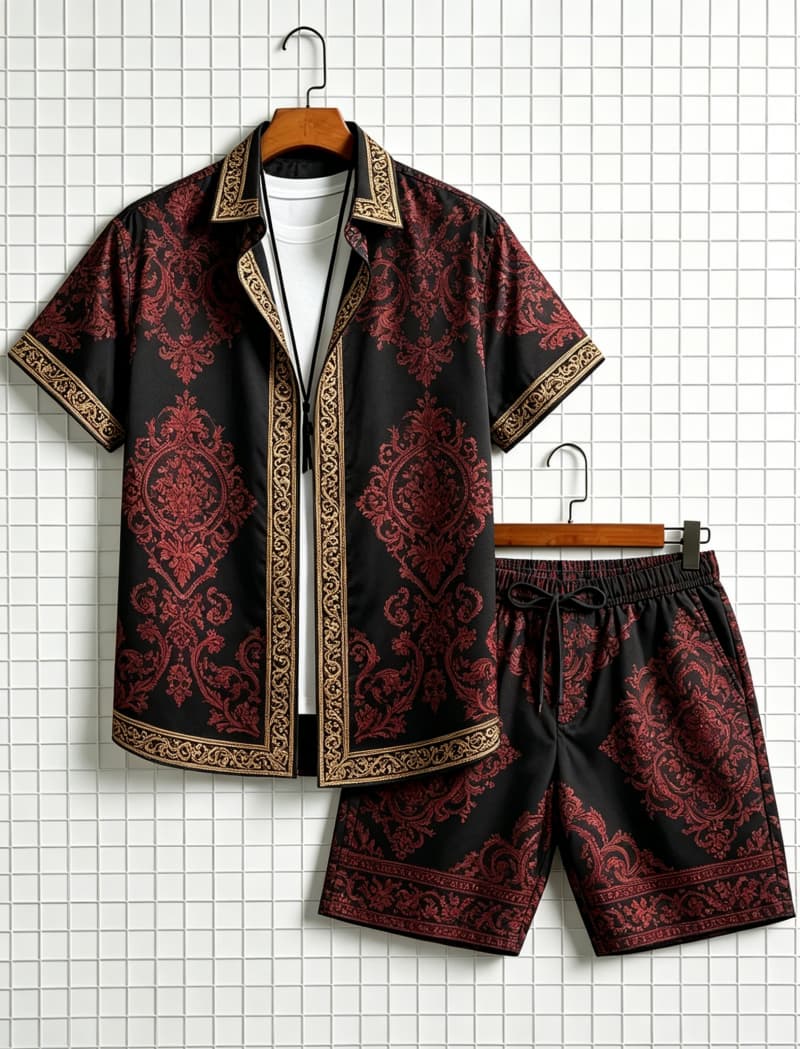 Summer Clothing Types - Conjunto de camisa de manga corta
