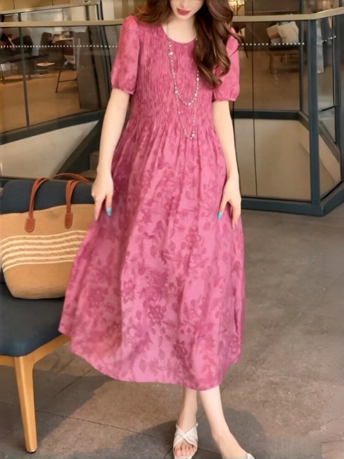 Summer Clothing Tagline - Elegante Vestido de Línea A con