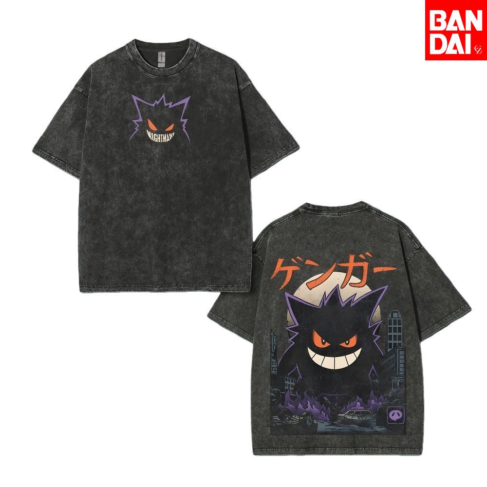 Japanese Summer Clothing Men - Camiseta de Pokémon Gastly Haunter Gengar