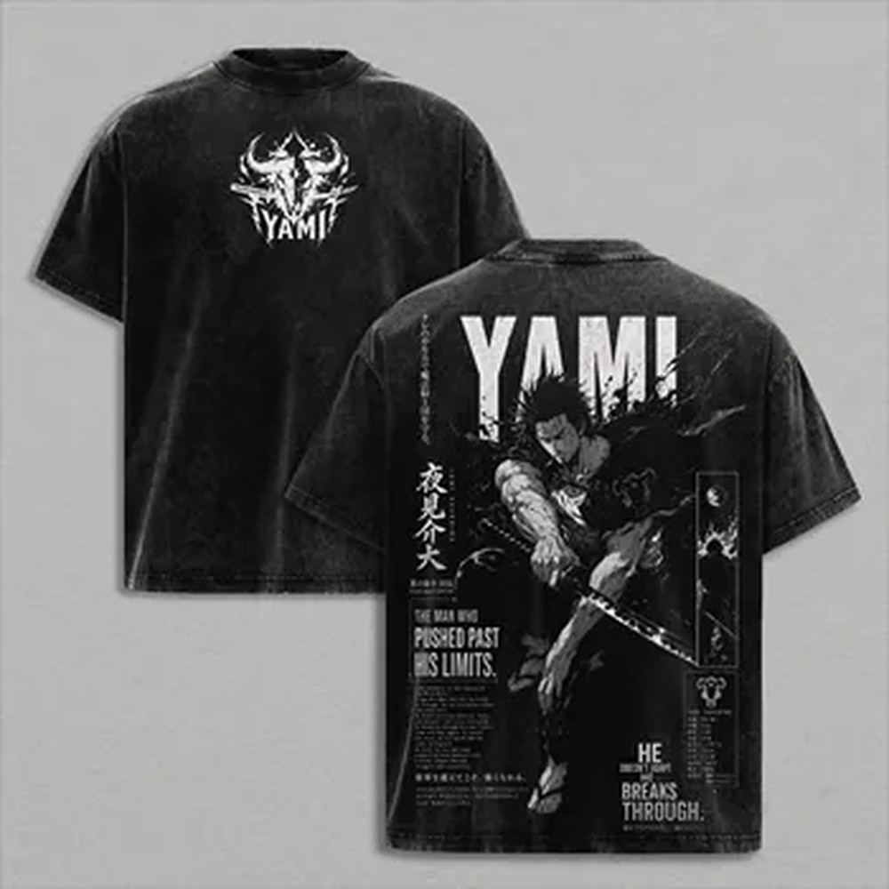 Summer Clothing Italy - Camiseta Manga Black Clover Yami Sukehiro,