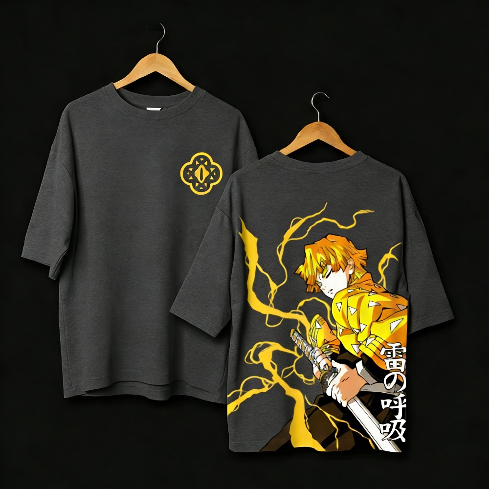 Summer Clothing Styles Men - Camiseta con estampado de Anime Demon