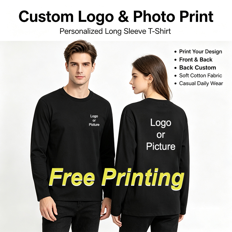 Summer Clothing Mens - Camisetas de Manga Larga de Algodón