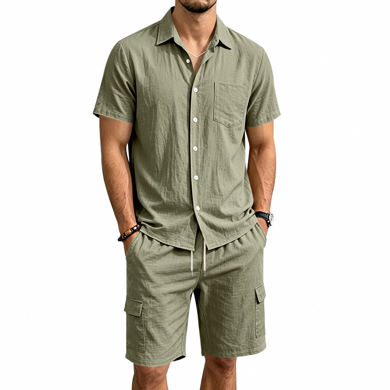 Summer Clothing Types - Conjunto de Dos Piezas de Lino