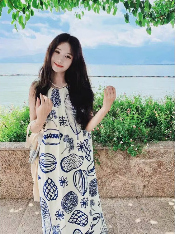 Vestido de verano holgado con  - Summer Clothing Tagline reseña y precio