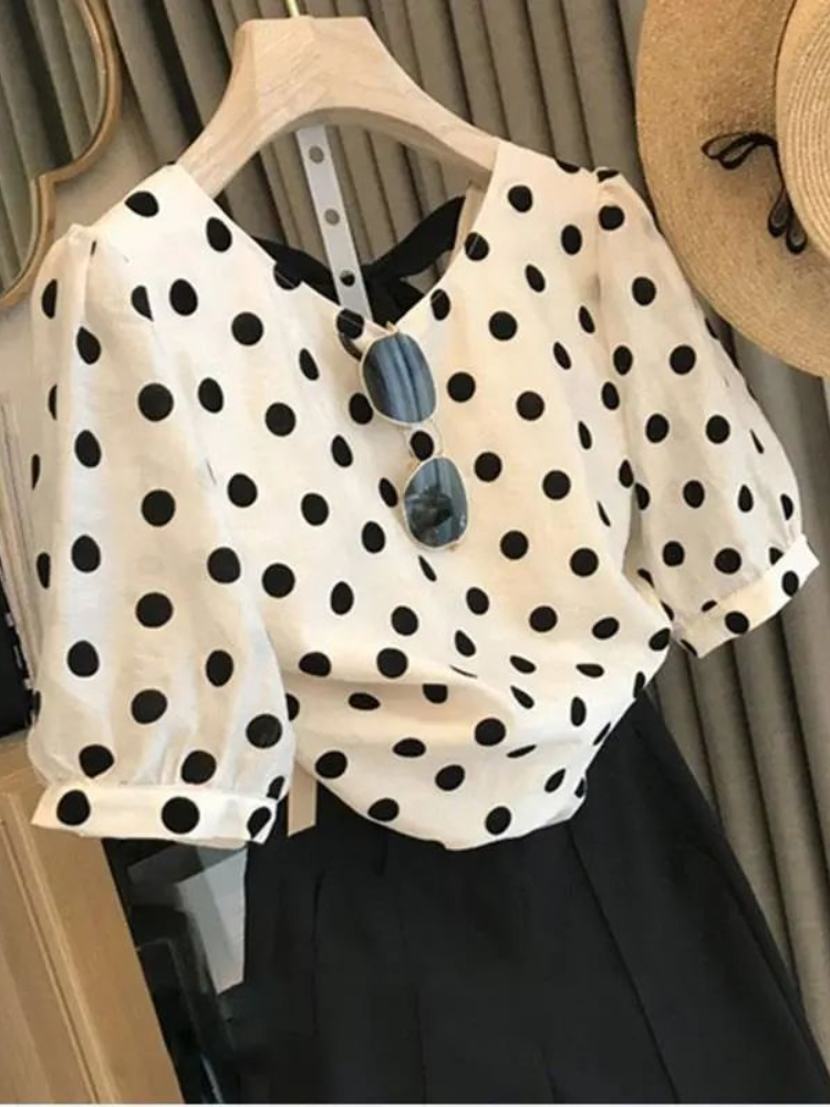 Blusas de lunares para Mujer,  - Summer Clothing Holiday reseña y precio