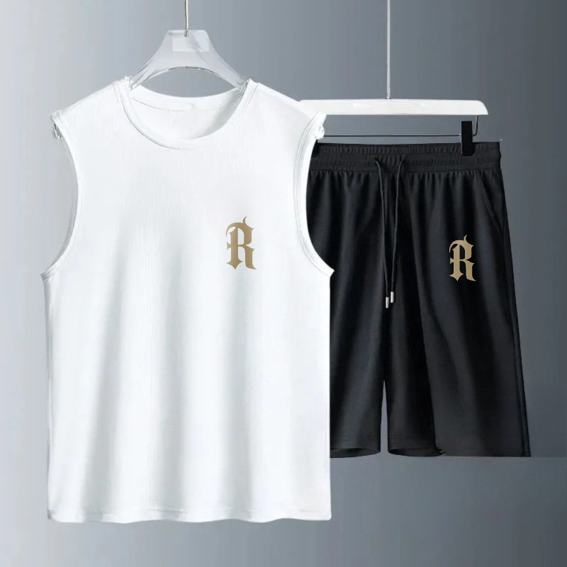 Conjuntos de Camisetas sin Man - Summer Clothing Mens reseña y precio