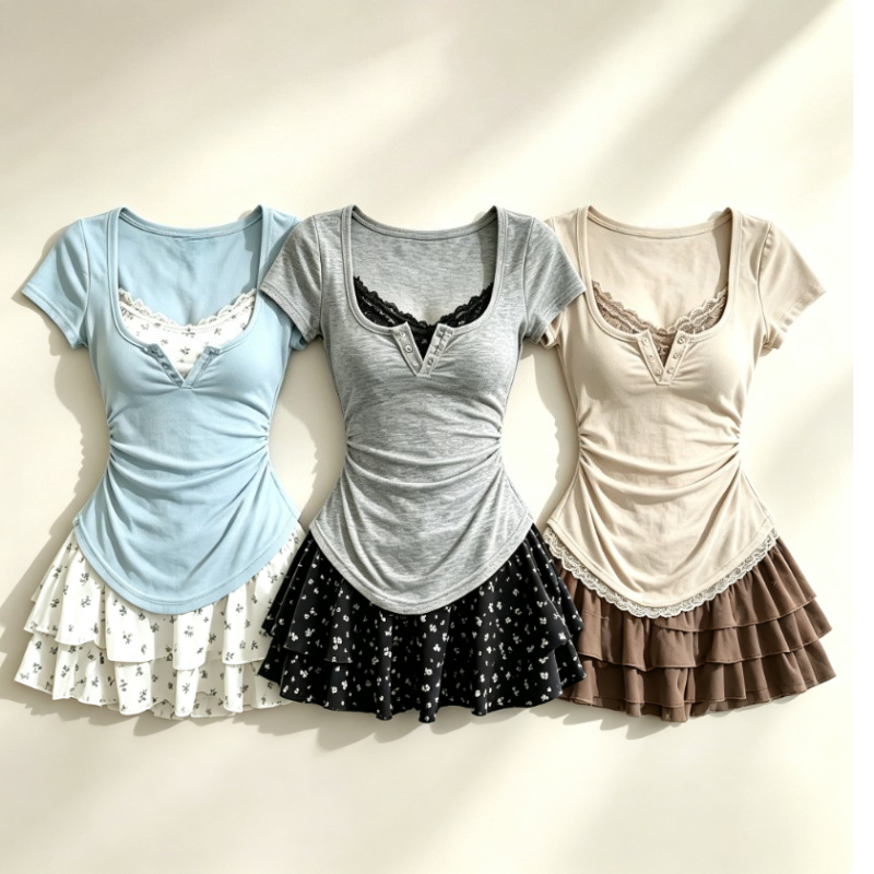 Conjunto de 2 Piezas Estilo Lo - Summer Clothing Y2K reseña y precio