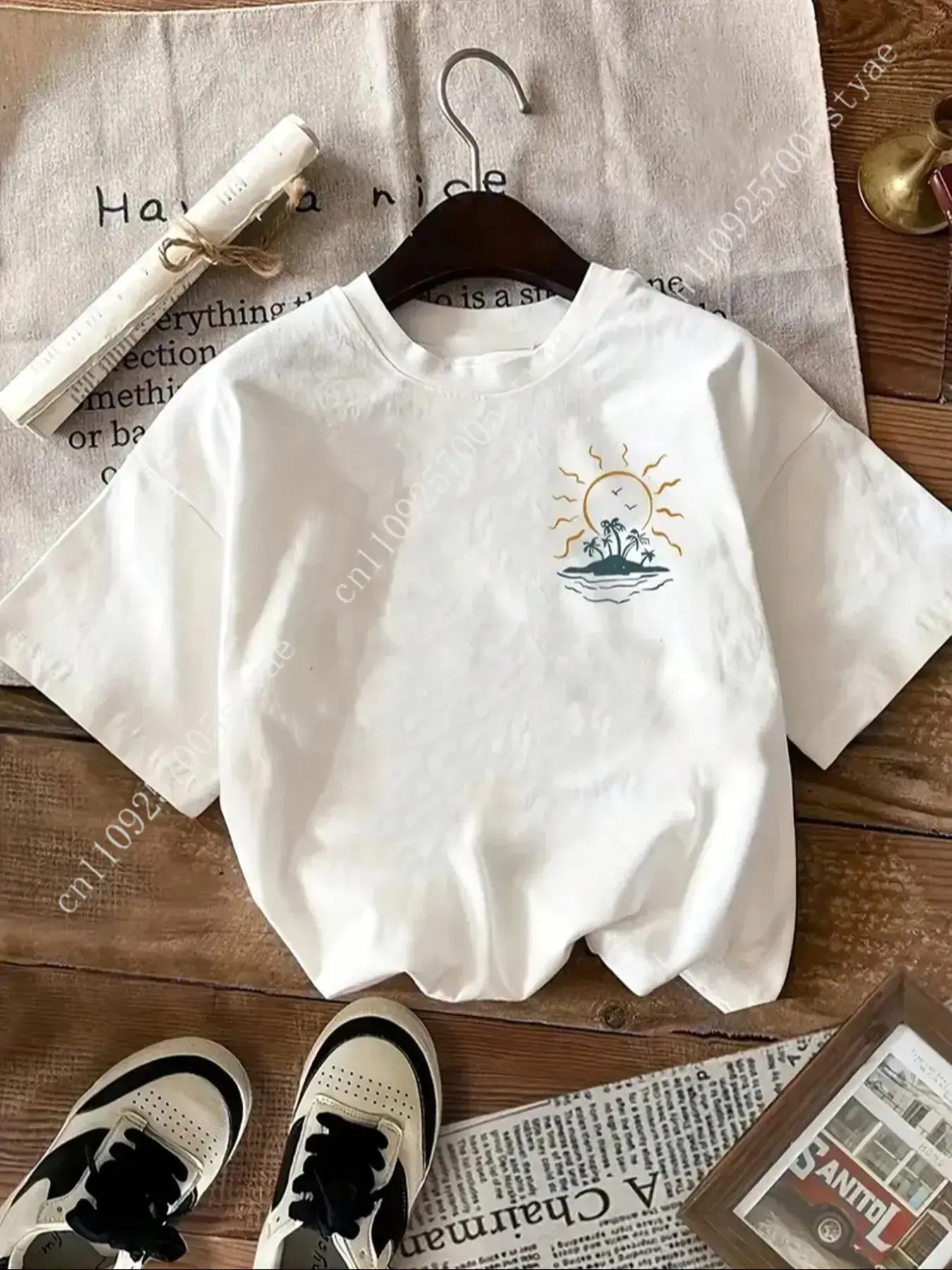 Camiseta de cuello redondo con - Summer Quilt reseña y precio