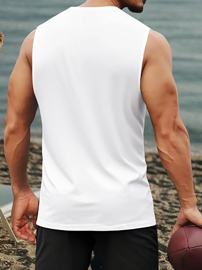Conjuntos de Camisetas sin Man - Summer Clothing Mens reseña y precio
