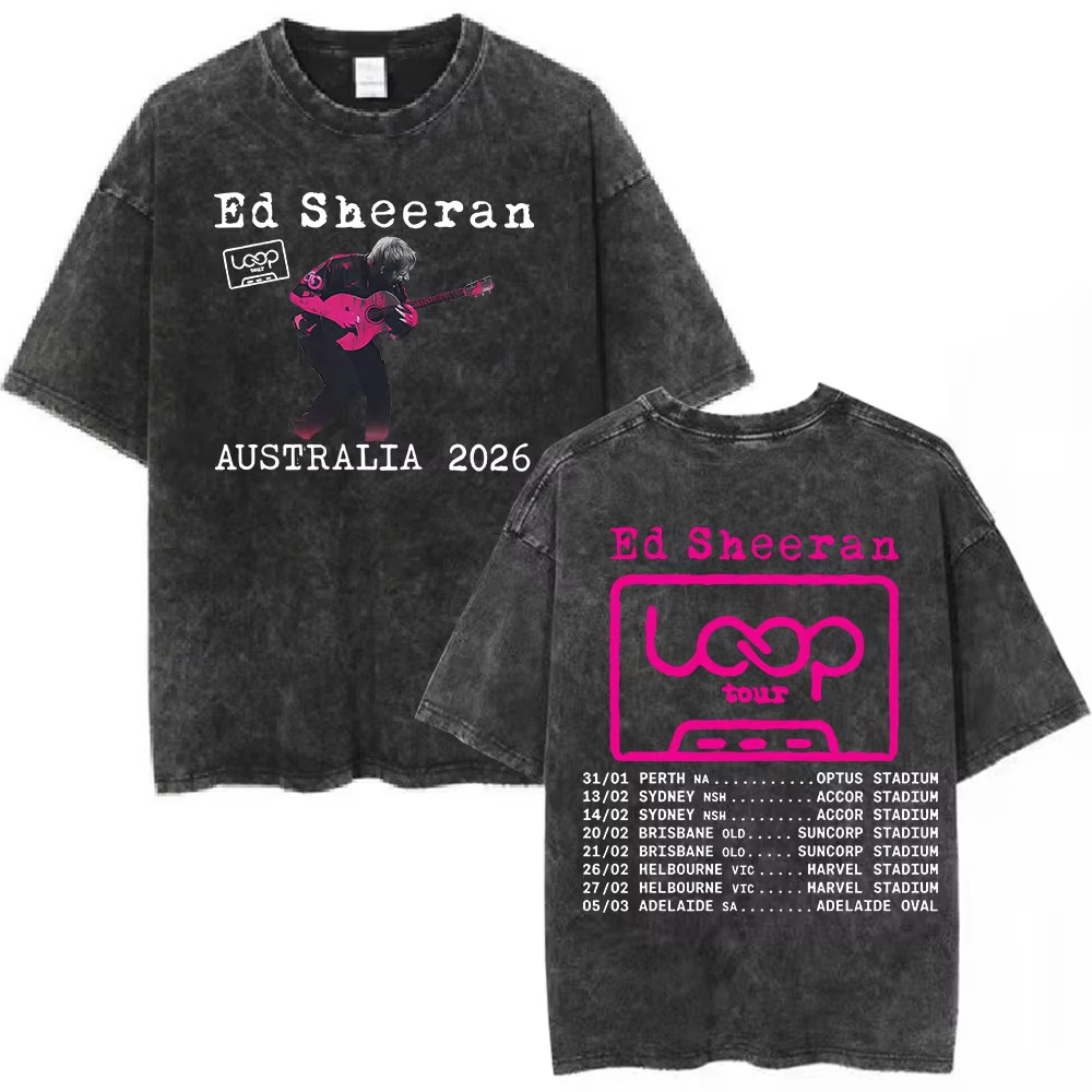 Camiseta Vintage Lavada Ed She - Summer Clothing Australia reseña y precio