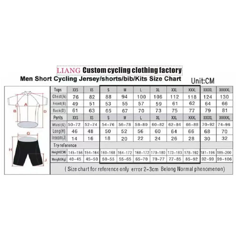 Conjunto de Jersey de Ciclismo - Summer Clothing Men Sale reseña y precio