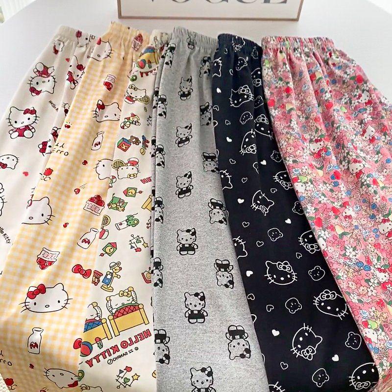 Pantalones Sanrio Hello Kitty, - Summer Clothing Y2K reseña y precio