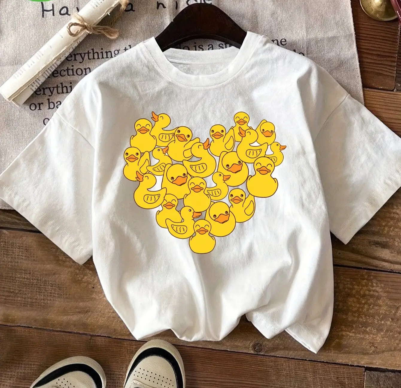 Camiseta informal de manga cor - Summer Duck Clothing reseña y precio