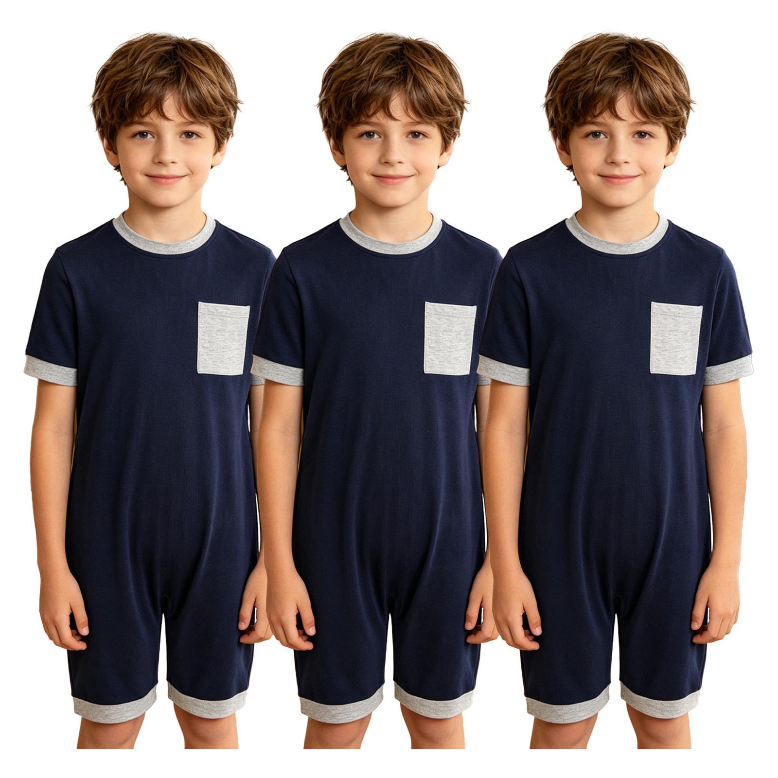 3 piezas de peleles para niños - Summer Clothing Kids Boys reseña y precio
