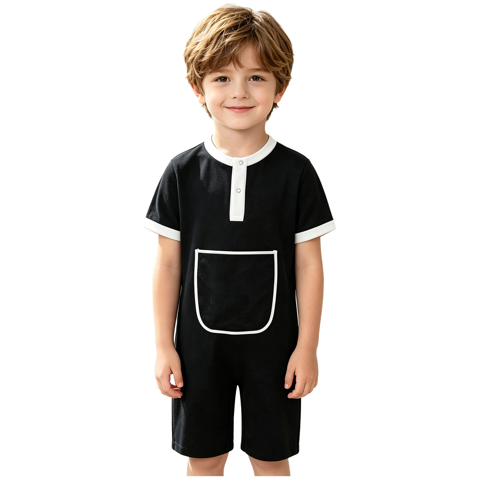 Mono con botones para niños y  - Summer Clothing Kids Boys reseña y precio