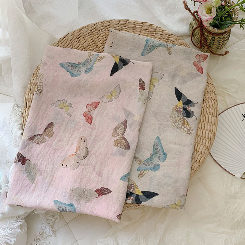 Tela con Estampado de Mariposa - Summer Clothing Fabric reseña y precio