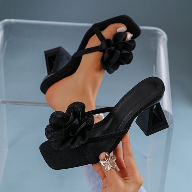 Sandalias de tacón alto con de - Summer Clothing Fabric reseña y precio
