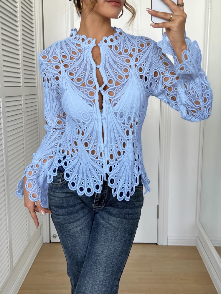 Camisa de encaje blanco para m - Summer Clothing Holiday reseña y precio